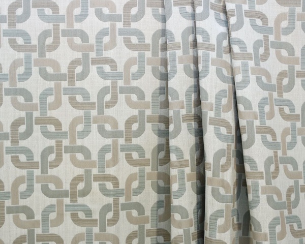 Комплект штор на тесьме "Bernard" 2 шт 200х270, тюль 450х270 серо-бежевый