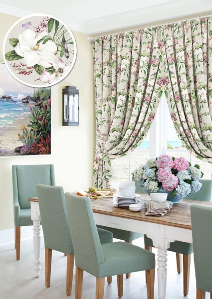 Комплект штор на тесьме Glade 2 шторы 136х175 см 2 подхвата