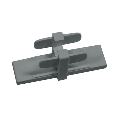 Соединитель для усиленного однополосного профиля, серый