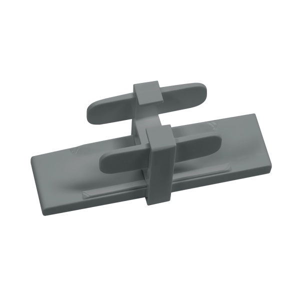 Соединитель для усиленного однополосного профиля, серый