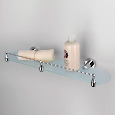 Полка стеклянная с бортиком Donau K-9444