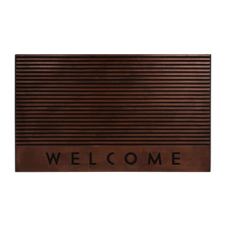 Коврик VORTEX придверный придверный  45х75 Welcome цвет медь Коврик VORTEX придверный придверный  45х75 Welcome цвет медь
