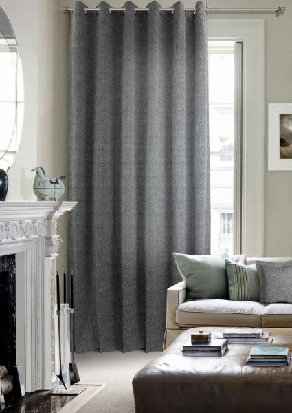 Штора на люверсах 200х260 см Ливит цвет темно-серый