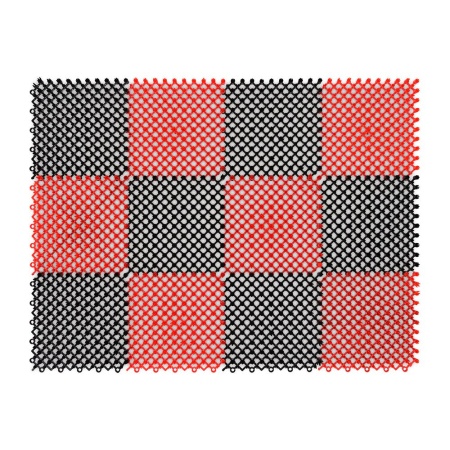 Коврик Vortex без подложки 42х56 ТРАВКА цвет черно-красный