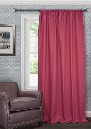 Портьера для спальни Hosta 140x280 малиновый