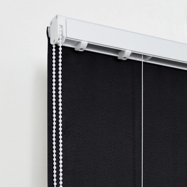 Римская штора с бахромой, Флавия Blackout на ЦМ, цвет черный