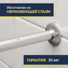 Карниз для ванны Alpen Viva D П-образный 175х80 Усиленный 25 мм