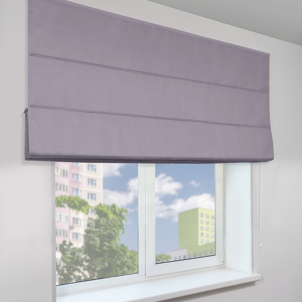 Римская штора, Фортуна Blackout на ВМ, цвет фиолетовый
