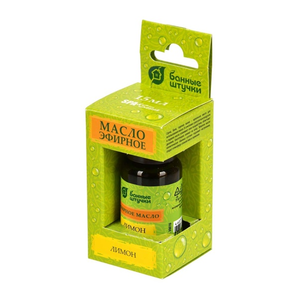 Эфирное масло "Лимон" 15 мл "Банные штучки"