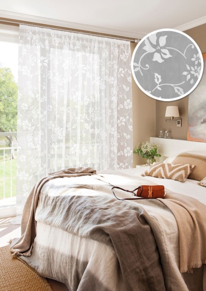 Тюль на тесьме 300х265 см Klematis