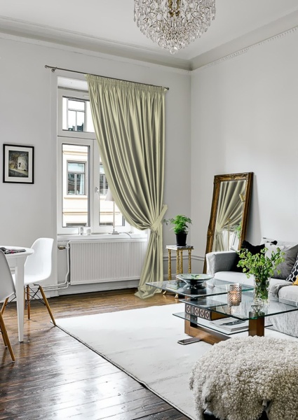 Портьера на тесьме "Lindor" 250x300 см светло-зеленый