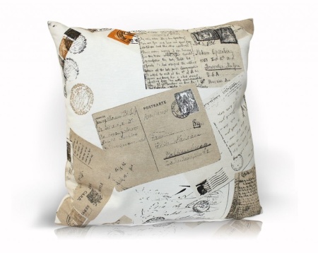 Подушка декоративная на молнии 40х40 см Postcard с принтом Подушка декоративная на молнии 40х40 см Postcard с принтом