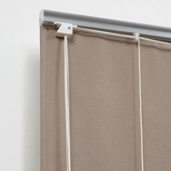 Римская штора с бахромой, Фортуна Blackout на ВМ, цвет бежевый