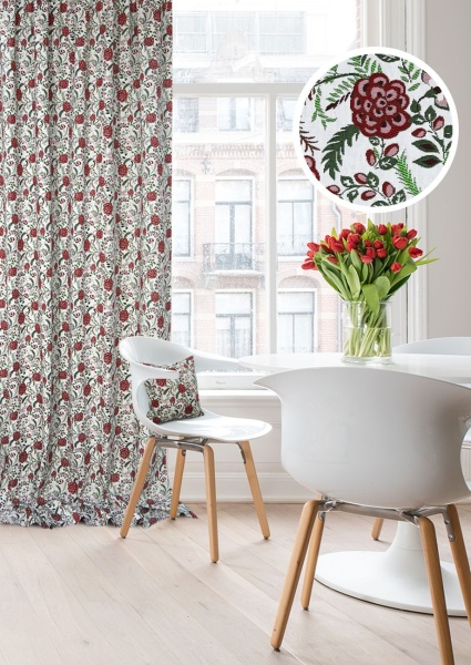Штора на тесьме 200х270 см Леди Флавер Lady Flower с подхватом
