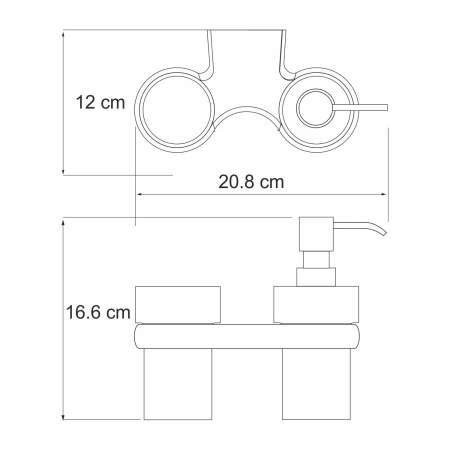 Держатель стакана и дозатора Berkel K-6889