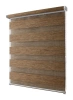 Рулонные шторы день ночь Канзас цвет коричневый