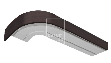 Потолочный карниз Классика 2-х рядный, Венге