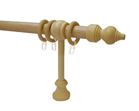 Карниз Комби однорядный (МЕТАЛЛ/ДЕРЕВО) сосна