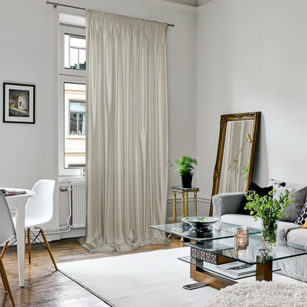 Портьера на тесьме "Lindor" 250x300 см светло-серый