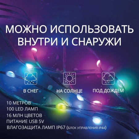 Умная адресная Wi-Fi гирлянда ROXIMO SFCL01-L