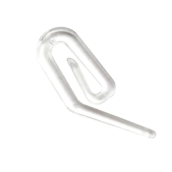 Крючок шторный, прозрачный (упаковка - 50 шт.)