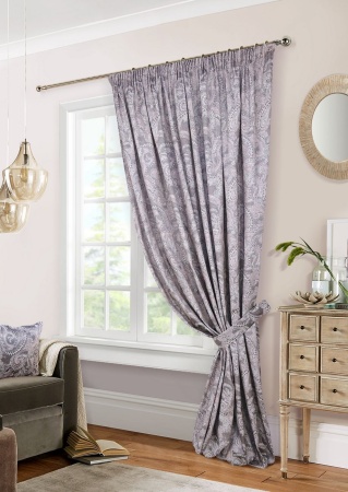 Штора на тесьме 200х270 см Samira с подхватом цвет розовый