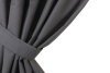 Штора на тесьме 160х270 см Sahara с подхватом цвет графит