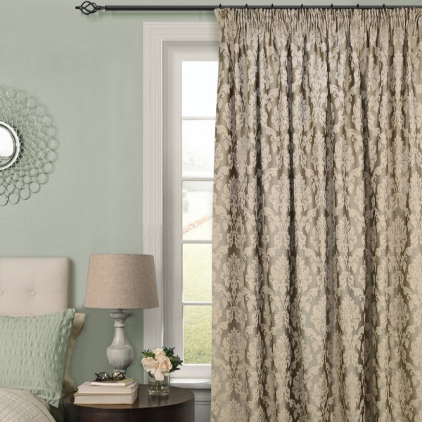 Штора на тесьме 220х270 см Afina с подхватом цвет коричневый