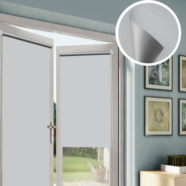 Рулонные шторы блэкаут отражающий Бланка для балконной двери