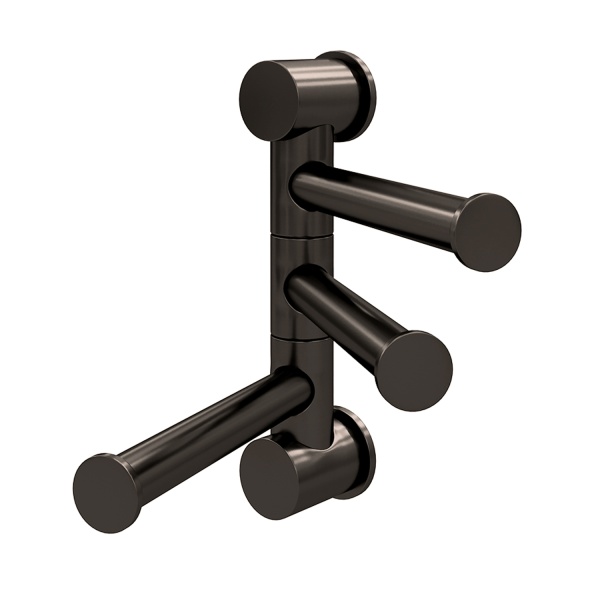 Держатель полотенец тройной K-1053GUN METAL 