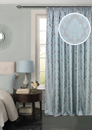 Портьера на тесьме "Afina" 220х270 синий