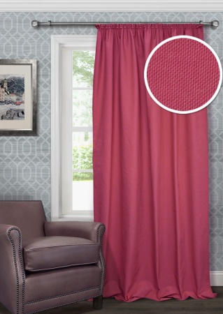 Портьера для спальни Hosta 140x280 малиновый