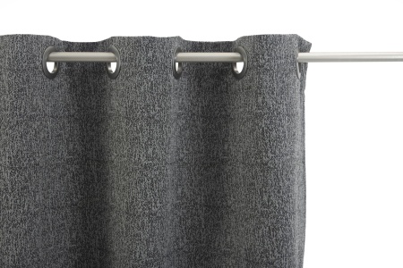 Штора на люверсах 200х260 см Ливит цвет темно-серый