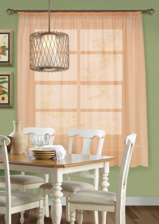 Basicos-M, штора для кухни 285х175 оранжевый