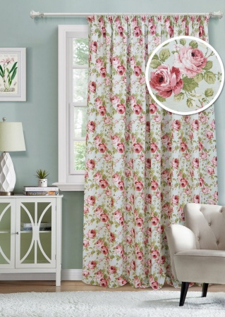 Штора на тесьме "Isadora" 220х270 цветы