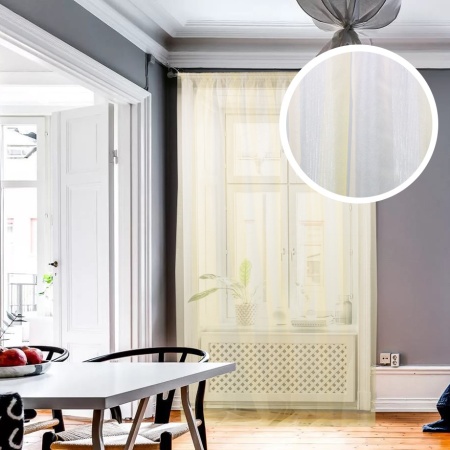 Легкая ткань на отрез ширина 300 см Органза цвет бежевый