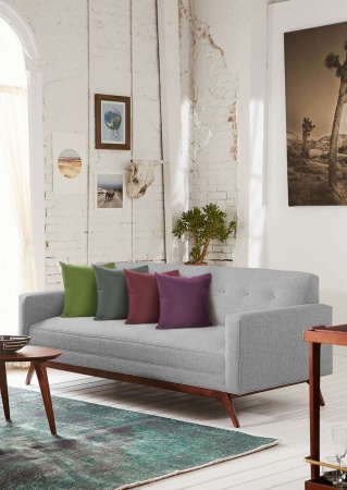 Подушка декоративная на молнии 40х40 см Caprise цвет зеленый