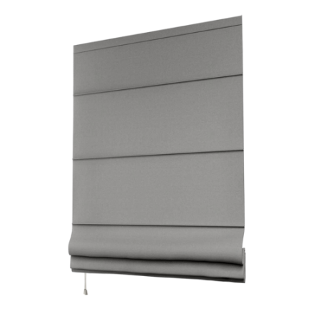 Римские шторы блэкаут на веревочном механизме цвет серый