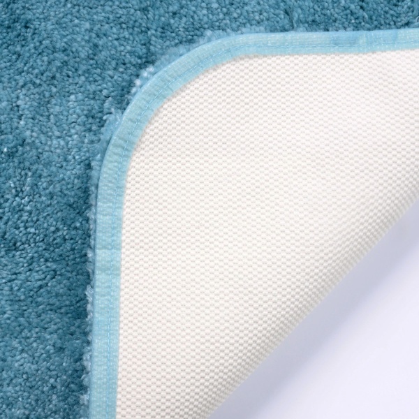 Коврик ВассерКРАФТ WasserKRAFT для ванной 55х57 см Верн Текуойз Wern Turquoise
