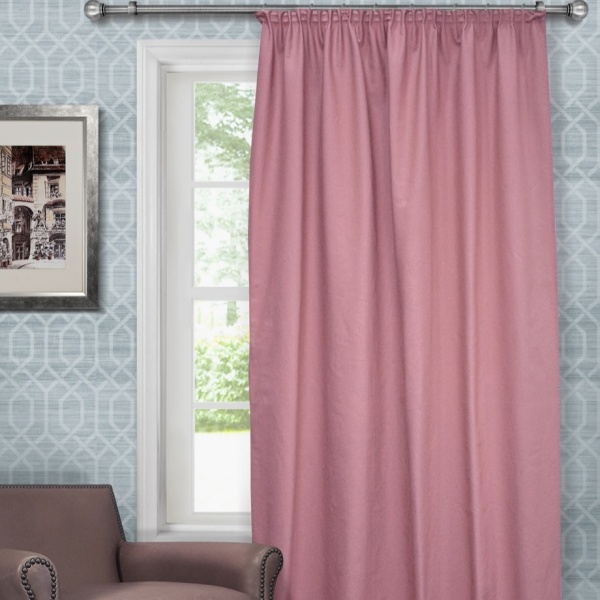 Портьера для спальни Hosta 140x280 розовый