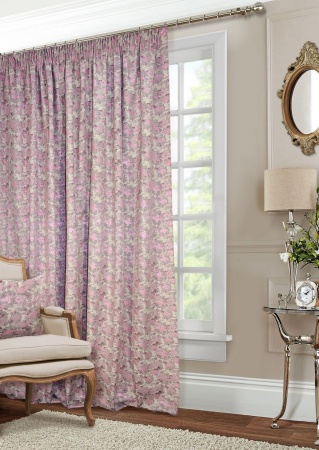 Портьера на тесьме "Fog" 200х270 см светло-красный