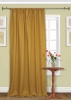 Портьера для спальни Hosta 140х280 цвет горчичный
