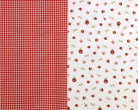 Комплект штор для кухни "Red Karen" 2 портьеры 175x175см