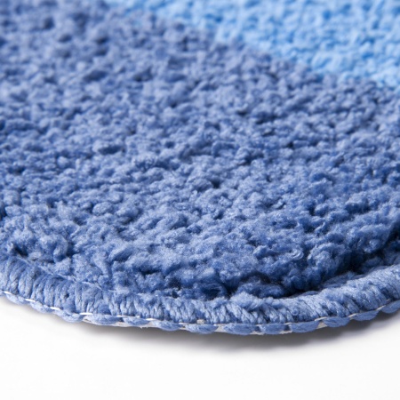 Коврик WasserKRAFT для ванной 45х75 см Lopau цвет синий