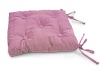 Подушка на стул с завязками 40x40 см Kimberly цвет розовый