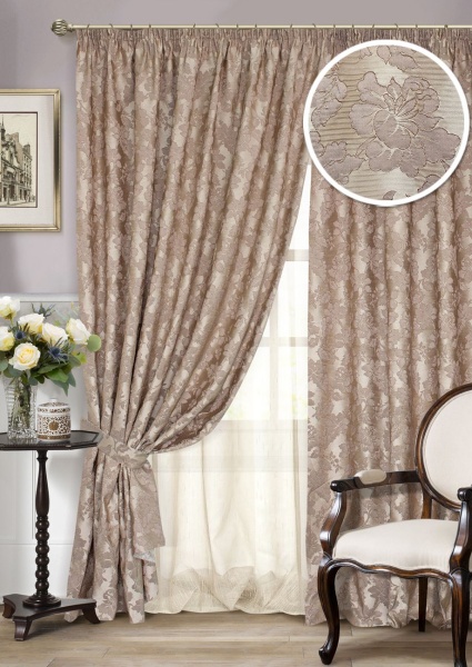 Комплект штор "Дивина Divina-S" 470х270 беж