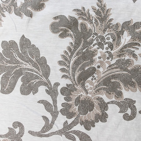 Легкая ткань на отрез ширина 300 см Батист принт растительный узор