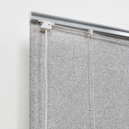 Римская штора с бахромой, Валенсия цвет серый