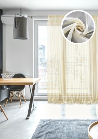 Тюль на тесьме 450х275 см Oriana-SH цвет шампань