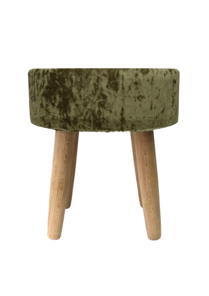 Пуф Barhan круглый, цвет оливковый